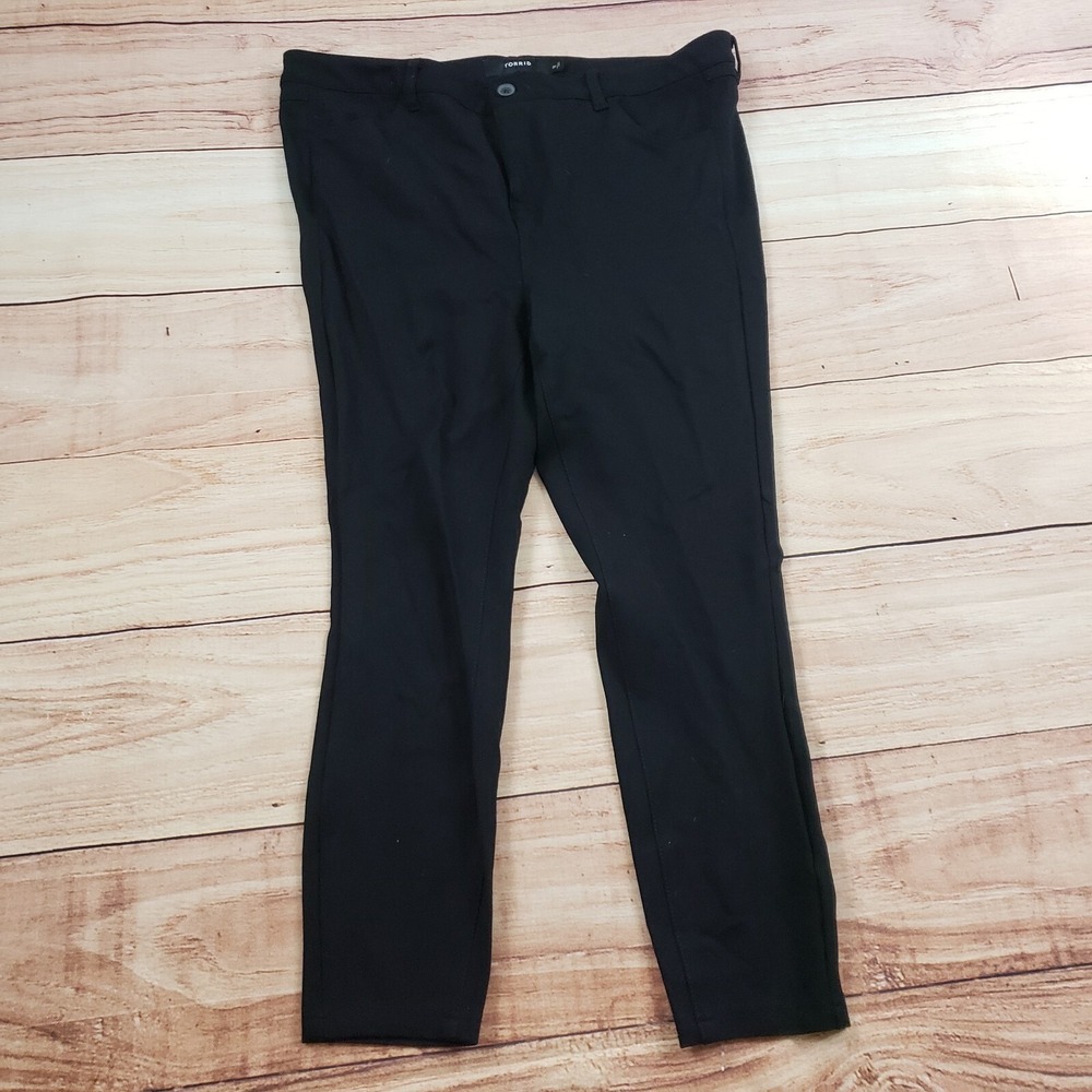 Torrid Pants Womens 18‎ Black Plus Leggings Stretch Office Cropped Ladies 38x23